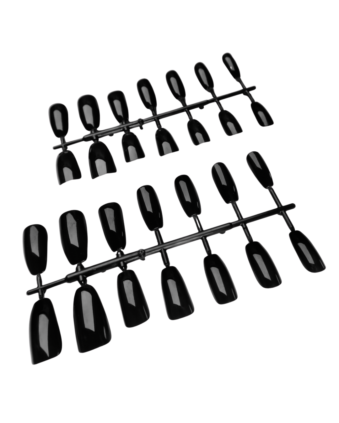 GOTHIC BLACK BIODEGRADABLE PRESS ON NAILS CLAWS KIT