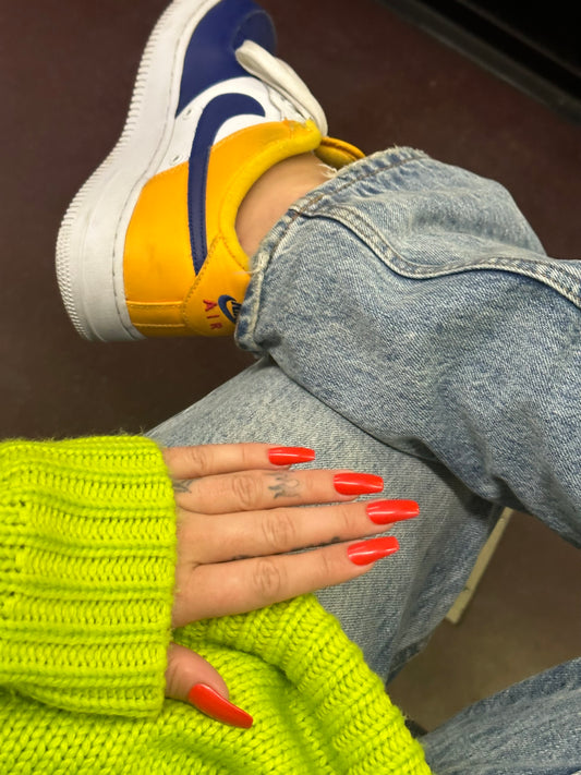 Claws by Tiger Taylor Fuego Red Biodegradable Nails