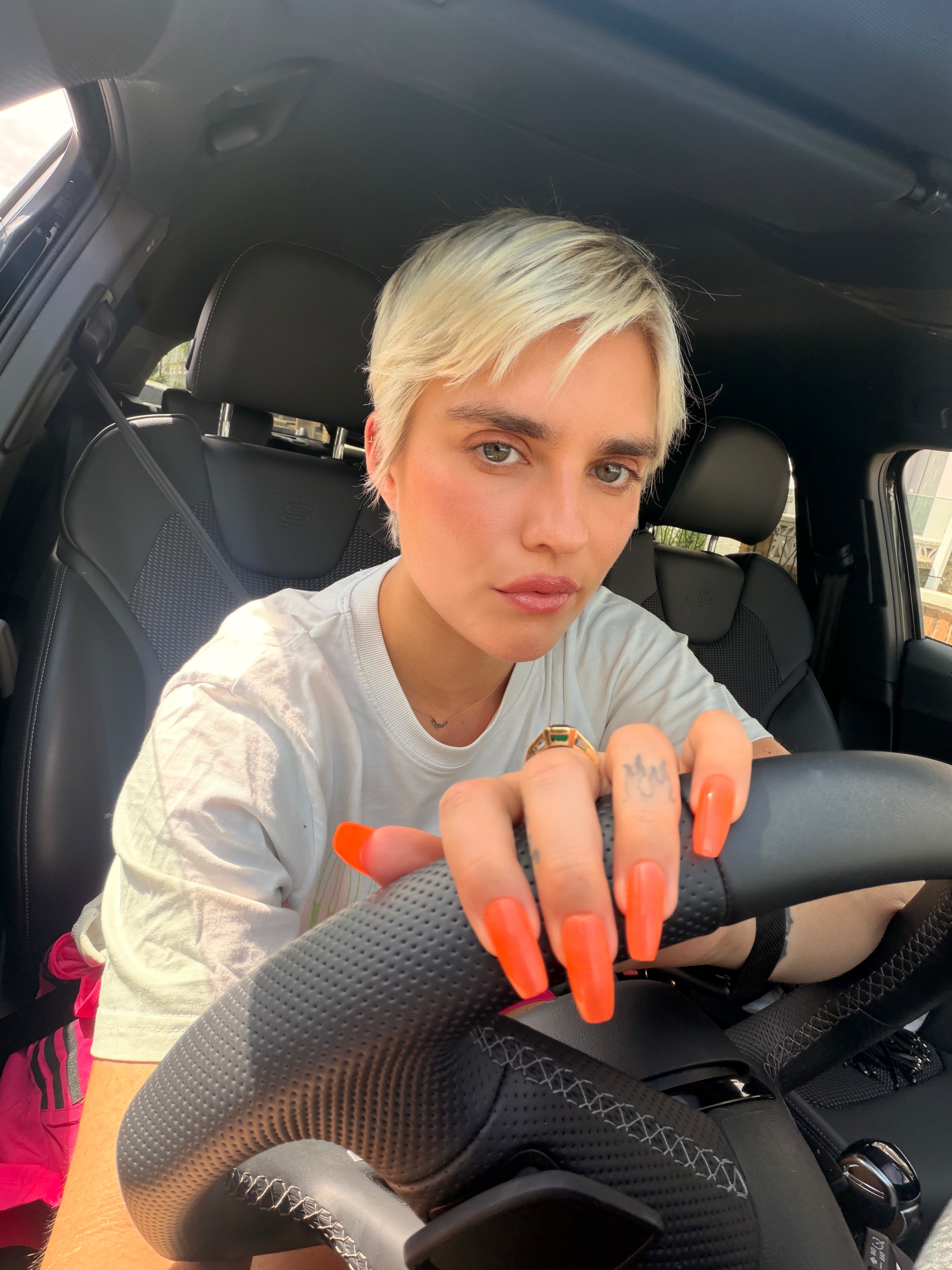 MIAMI NEON ORANGE JELLY PRESS ON NAILS KIT